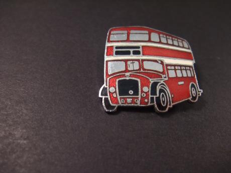 Engelse rode Dubbeldekker bus uit Londen